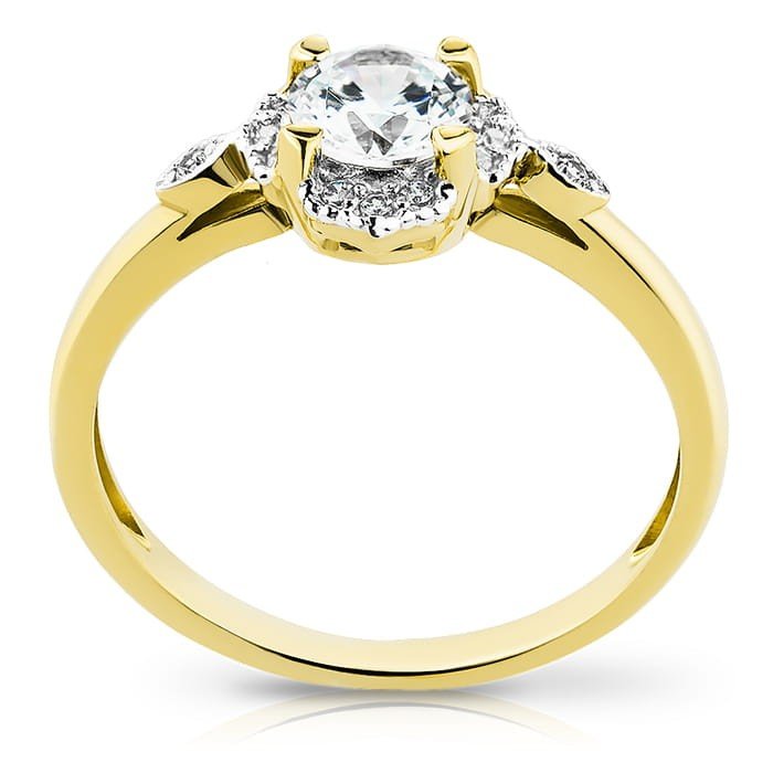 Złoty pierścionek IZABELLA - P0945 - Marand