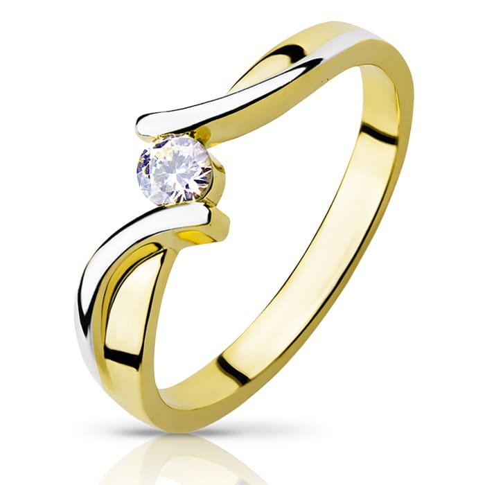 Złoty pierścionek z Cyrkonią - pr.333 - P0925-333 - Marand