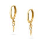 złote kolczyki sztylety