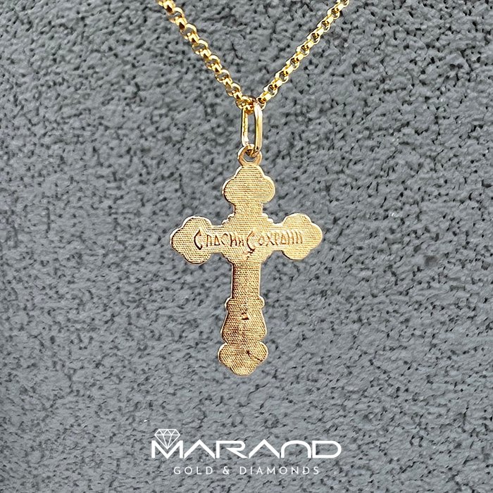 Złoty krzyż prawosławny