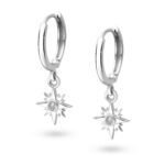 srebrne kolczyki gwiazdki