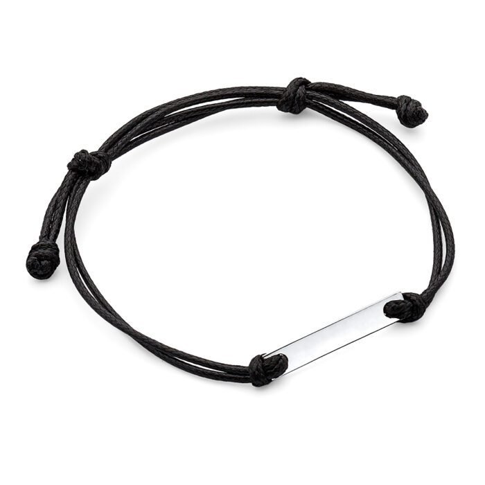 bransoletka sznurkowa z grawerem