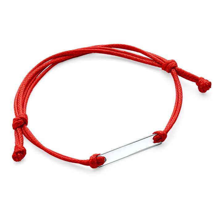 bransoletka sznurkowa z grawerem