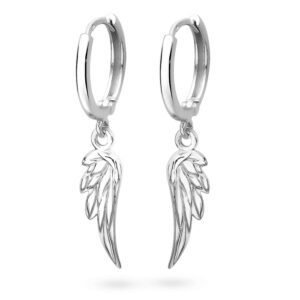 Marand Jubiler - Marand Kolczyki skrzydła anioła wiszące srebro 925
