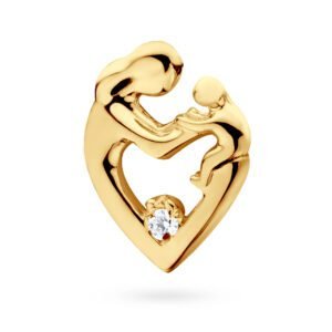 Marand Jubiler - Marand Złota zawieszka z cyrkonią mama z dzieckiem